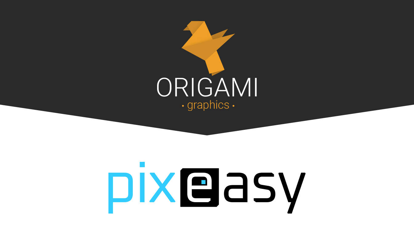 Origami Graphics devient pixEasy | Votre agence de communication graphique et de marketing digital en Belgique (version mobile)